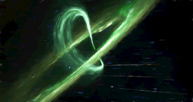 炫彩粒子光线光效舞台背景