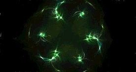 炫彩粒子光线光效舞台背景