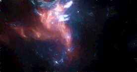 炫彩粒子光线光效舞台背景