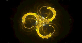 炫彩粒子光线光效舞台背景