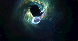 炫彩粒子光线光效舞台背景