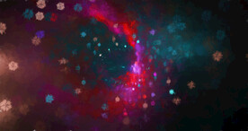 炫彩粒子光线光效舞台背景