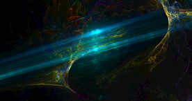 炫彩粒子光线光效舞台背景