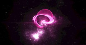 炫彩粒子光线光效舞台背景