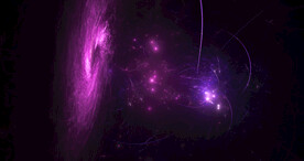 炫彩粒子光线光效舞台背景