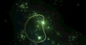 炫彩粒子光线光效舞台背景