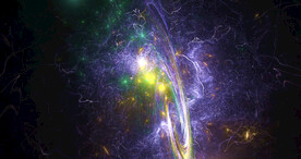 炫彩粒子光线光效舞台背景