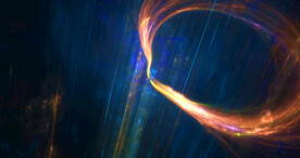 炫彩粒子光线光效舞台背景