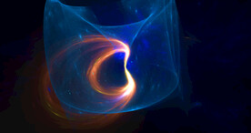 炫彩粒子光线光效舞台背景