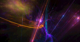 炫彩粒子光线光效舞台背景