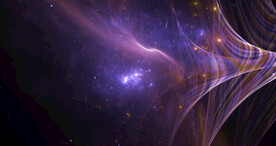 炫彩粒子光线光效舞台背景