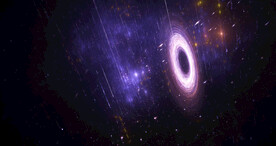 炫彩粒子光线光效舞台背景