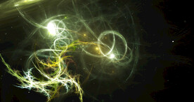 炫彩粒子光线光效舞台背景