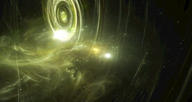 炫彩粒子光线光效舞台背景