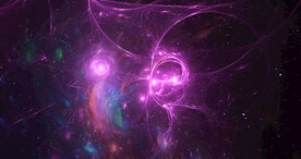 炫彩粒子光线光效舞台背景