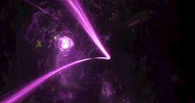 炫彩粒子光线光效舞台背景