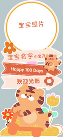 小老虎生日指引牌
