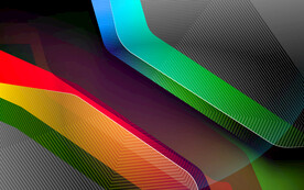 彩色不规则几何线条抽象背景