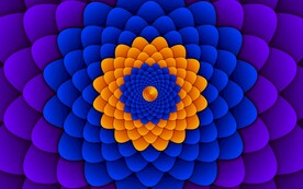 紫色3d渐变螺旋科技线条背景