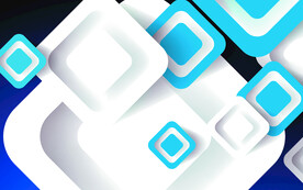 白色3d规则方形抽象科技纹理