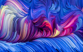 3d炫彩颜料粒子大爆炸背景