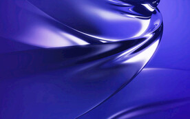 3d蓝色玻璃质感抽象科技线条