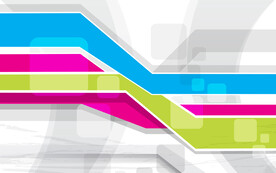 彩色不规则几何线条抽象背景