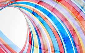 彩色螺旋光线抽象科技线条背景