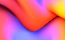 彩色流体渐变科技线条背景