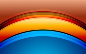 炫彩渐变圆弧抽象科技线条背景