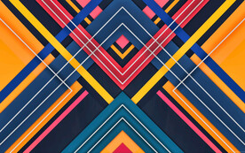 彩色不规则几何线条抽象背景