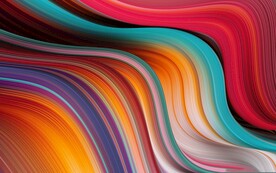 炫彩抽象拉丝3D立体流体渐变