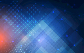 蓝色发光光线抽象科技线条背景