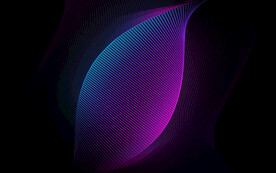 紫色渐变圆弧抽象科技线条背景