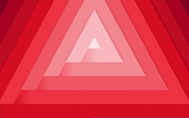 红色渐变三角形抽象科技线条背景