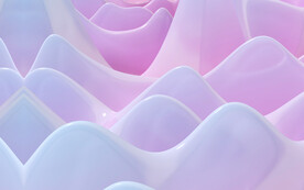 粉白渐变抽象3d山峦层叠纹理