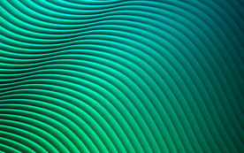 绿色3d光线扭曲科技线条背景