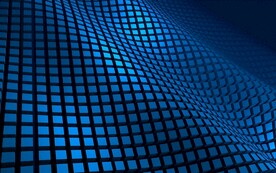 蓝色3d规则几何抽象科技纹理