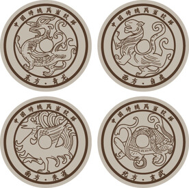 中国传统瓦当纹样