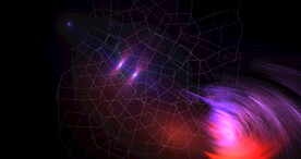 酷炫粒子光线光效舞台背景