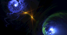 酷炫粒子光线光效舞台背景