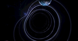 酷炫粒子光线光效舞台背景