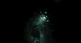 酷炫粒子光线光效舞台背景