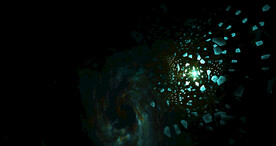 酷炫粒子光线光效舞台背景