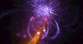 酷炫粒子光线光效舞台背景