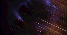 酷炫粒子光线光效舞台背景