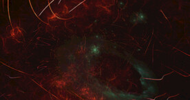 炫彩粒子光线光效舞台背景