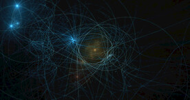 炫彩粒子光线光效舞台背景