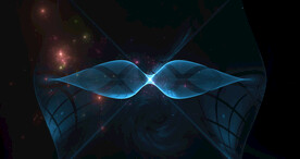 炫彩粒子光线光效舞台背景