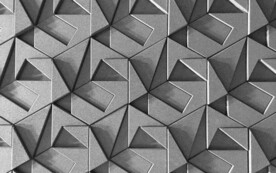 白色3d规则几何抽象科技纹理